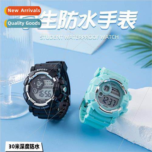 New macaron waterproof electronic watch alarm clock chronogr