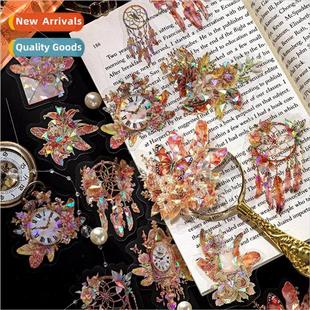 Boundless pack feather series gorgeous PET vintage sticker