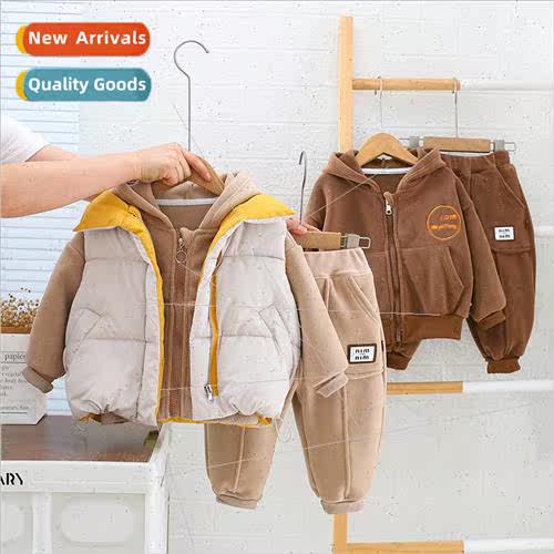 2023 winter new childrens vest three sets of Korean  of the