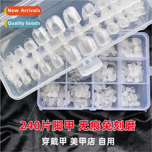 Nail art foot nail piece -marking full sticker high transpar