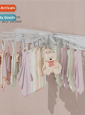 Folding drying rack multi-clamp wall hanging socks god house