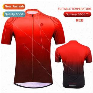 Gradient cycling jersey cycling jersey short sleeve top moun
