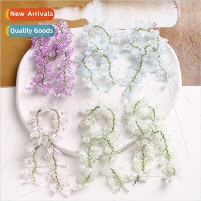 Sweet girl illusion branch buds tassel rattan flowers diy ha