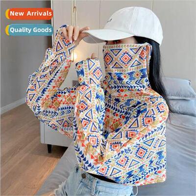Sun shawl female summer black and white driving cape long-sl
