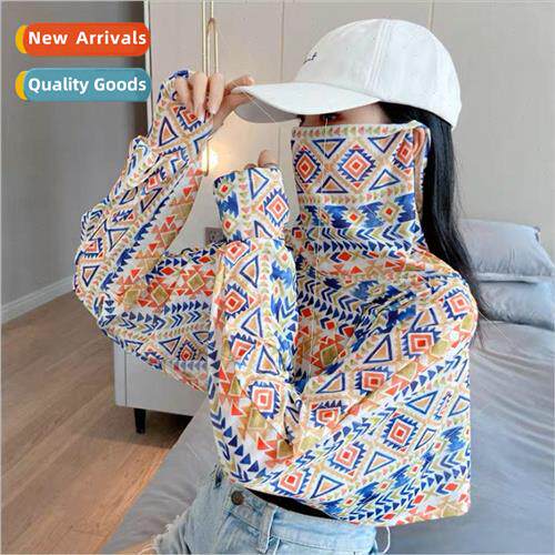 Sun shawl female summer black and white driving cape long-sl