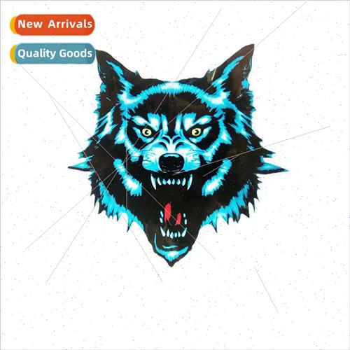 Car personalized body stickers reflective wolf head cover sc