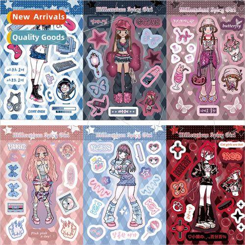 8 millennial girl Guca stickers DIY handbook small phone cas