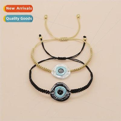 New Halloween ethnic  hand-woven bracelet with acrylic Turki