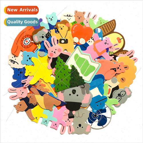 ins cute Korean bear children doodle stickers diary handbook