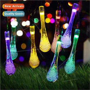 30LED50 ghts Water Drops Solar Raindrops Outdoor Rainproof S