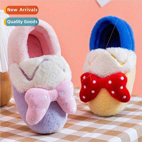 Princess cotton slippers female cute winter indoor home furr