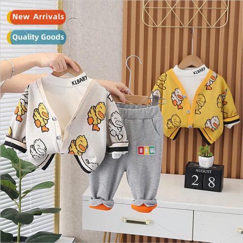 2023 childrens suit new boys clothes Korean cardigan suit ti