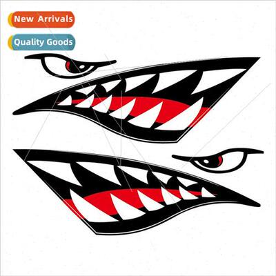 Shark Mouth Teeth Sticker Kayak Canoe Dinghy Durable Outdoor