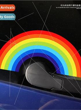 Personalized stickers electric car motorcycle rainbow reflec