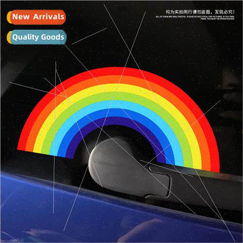 Personalized stickers electric car motorcycle rainbow reflec