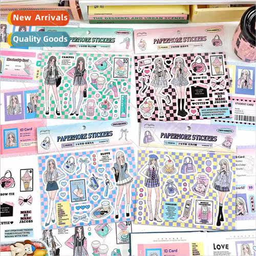-adhesive stickers Maiden Huazhang Series Creative Korean sp