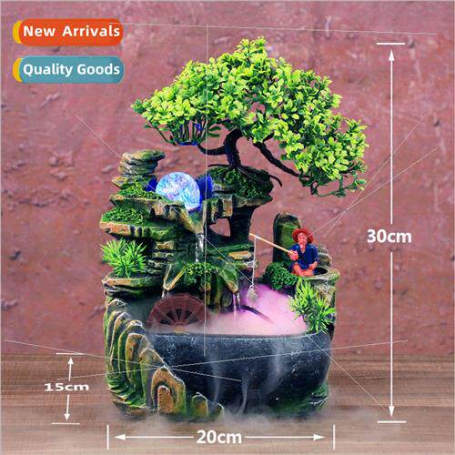 Wigwam flowing water ornaments fountain fish tank humidifier