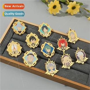 the Zhongli elf badge around character Lei Gan God