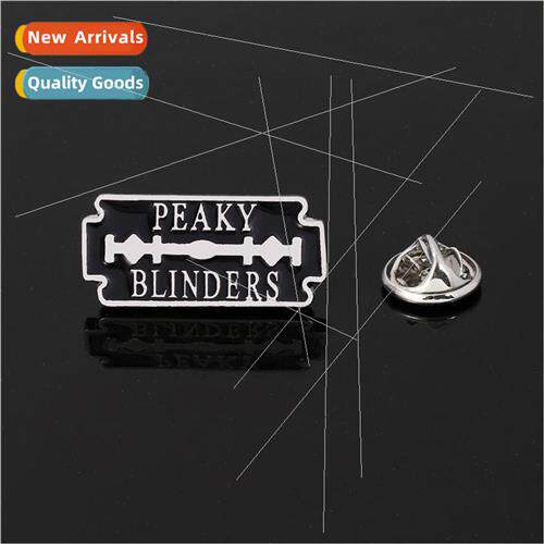 Peaky Blinders Bloodbath Gangster Brooch Blade Letter Alloy