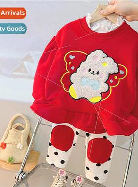 Winter girls padded suit 适用eign  childrens clothing winter