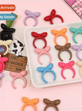 Color acrylic bow hair band modeling bead base embryo diy ha
