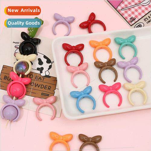 Color acrylic bow hair band modeling bead base embryo diy ha