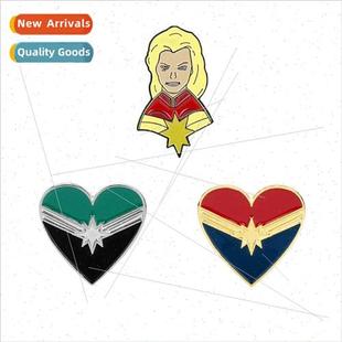 Brooch Heroes Peripheral Marvel Love Captain Movie