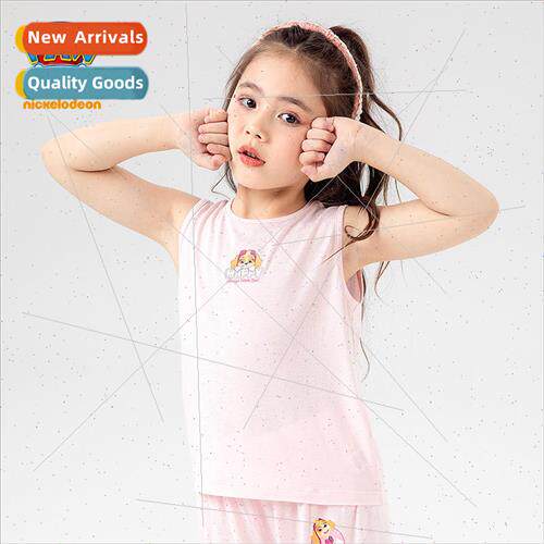 Woof team girls modal undershirt baby homewear suit class A