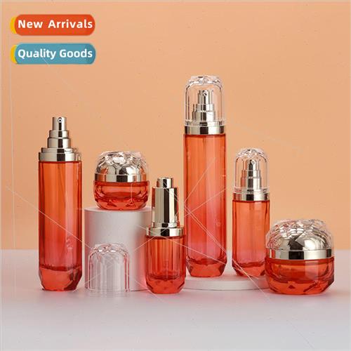 Yijing glass shaped thick bottom cosmetic packages toner bot