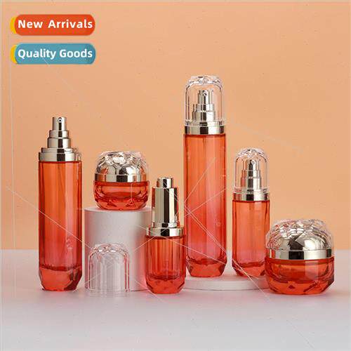 Yijing glass shaped thick bottom cosmetic packages toner bot