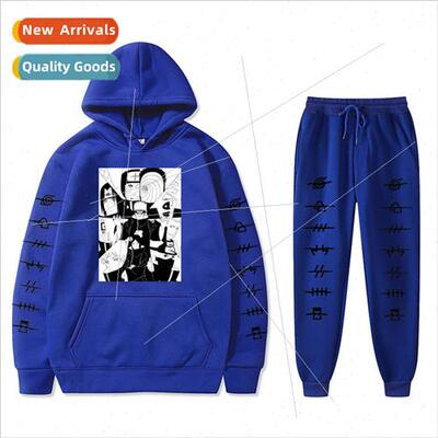 Naruto Naruto Sasuke Printed Padded Hooded Sweatshirt Mens a
