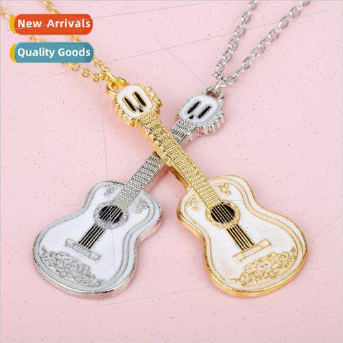 New Movie Peripherals Coco Dreamfinder Guitar Necklace Jewel