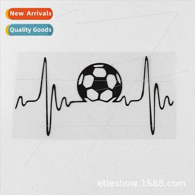Creative personality electrocardiogram soccer carving hollow