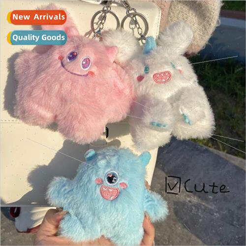 Cute big eyes bunny doll bag girl heart keychain pendant plu