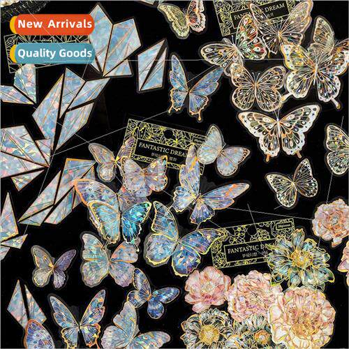 PET sticker pack dream fantasy series vintage butterfly flow