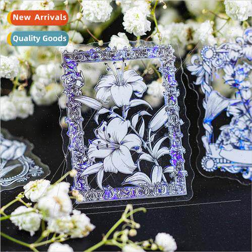 Beautiful Shattered Dreams in Flowers Series PET Stickers Ba