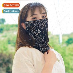 sets ice female face cover scarf veil silk mask Sunscreen