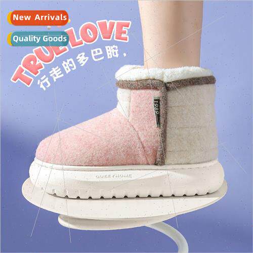 New package heel snow shoes female thick bottom high-top war