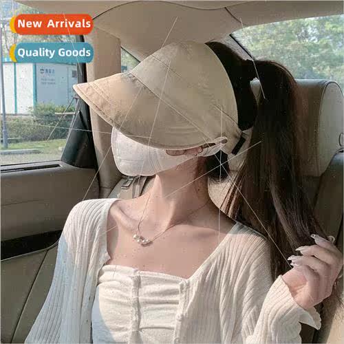 New half-top baseball cap female outdoor large brim quick-dr