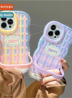 Gradient English HAPPY Invisible Stand Apple 14ProMax Couple