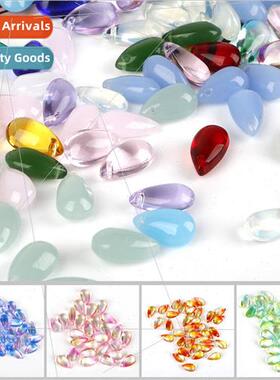 8*14mm water drop Czech glaze beads pendant DIY handmade mat