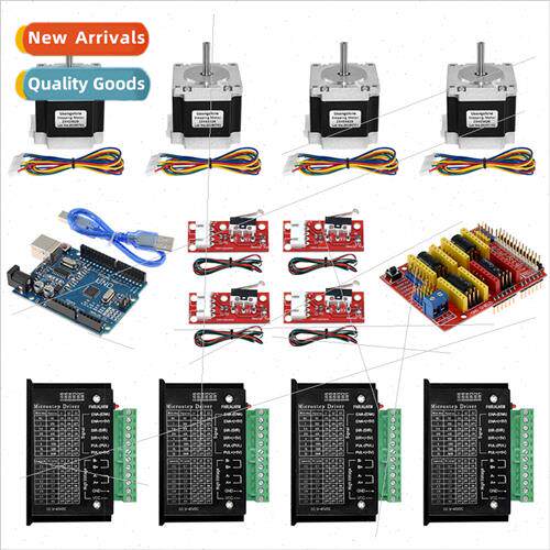 57BYGH Stepper Motor Motor Driver Kit Body 56mm + TB6600 Dri