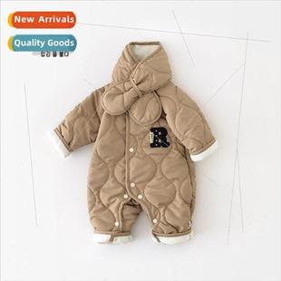 Baby onesie fall and winter quilted cotton baby boy out of c
