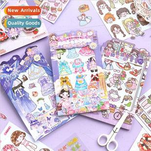 series cartoon the dress handboo with wear Stickers girls