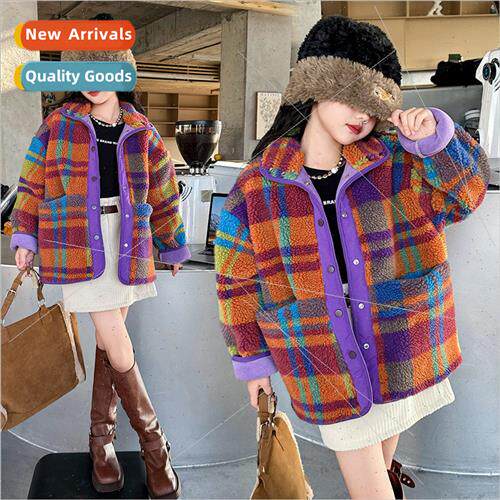 Girls padded jacket fall and winter 2023 new 适用eign childr