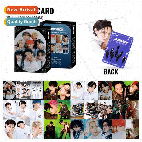 3R Large LOMO Cards ATEEZ Double ded 30 Cards Boxed HD Portr