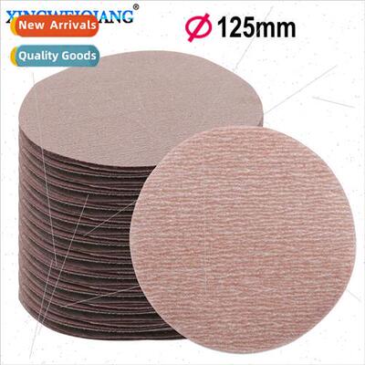 Flocking sandpaper -adhesive disc with round sandpaper backi