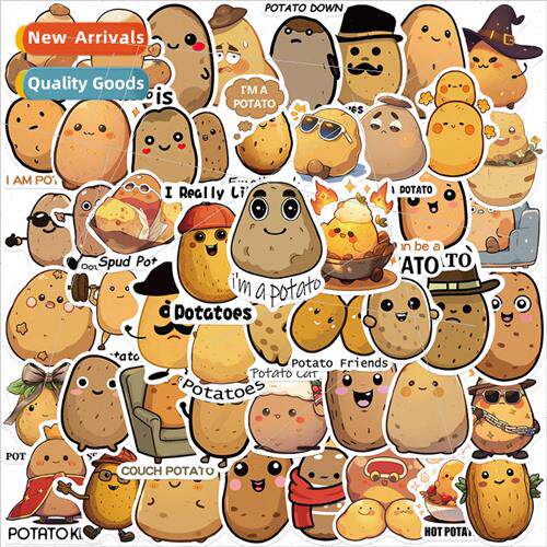 50 Funny Potato Stickers Guitar Laptop ggage DIY Waterproof