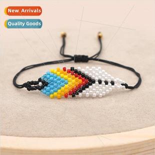 rice Bohemian ethnic gradient 2021 beads MGB leaves hand
