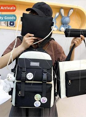 2022 new multi-component large-capacity shoulder bag student